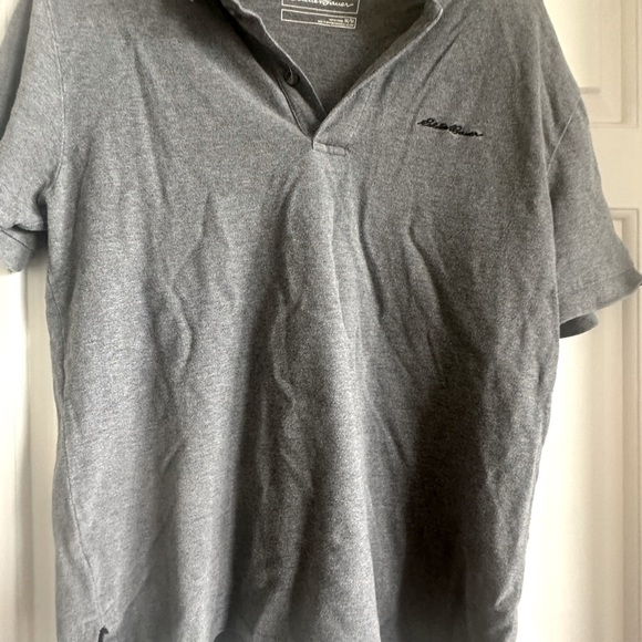 Eddie Bauer gray polo shirt - Picture 1 of 2